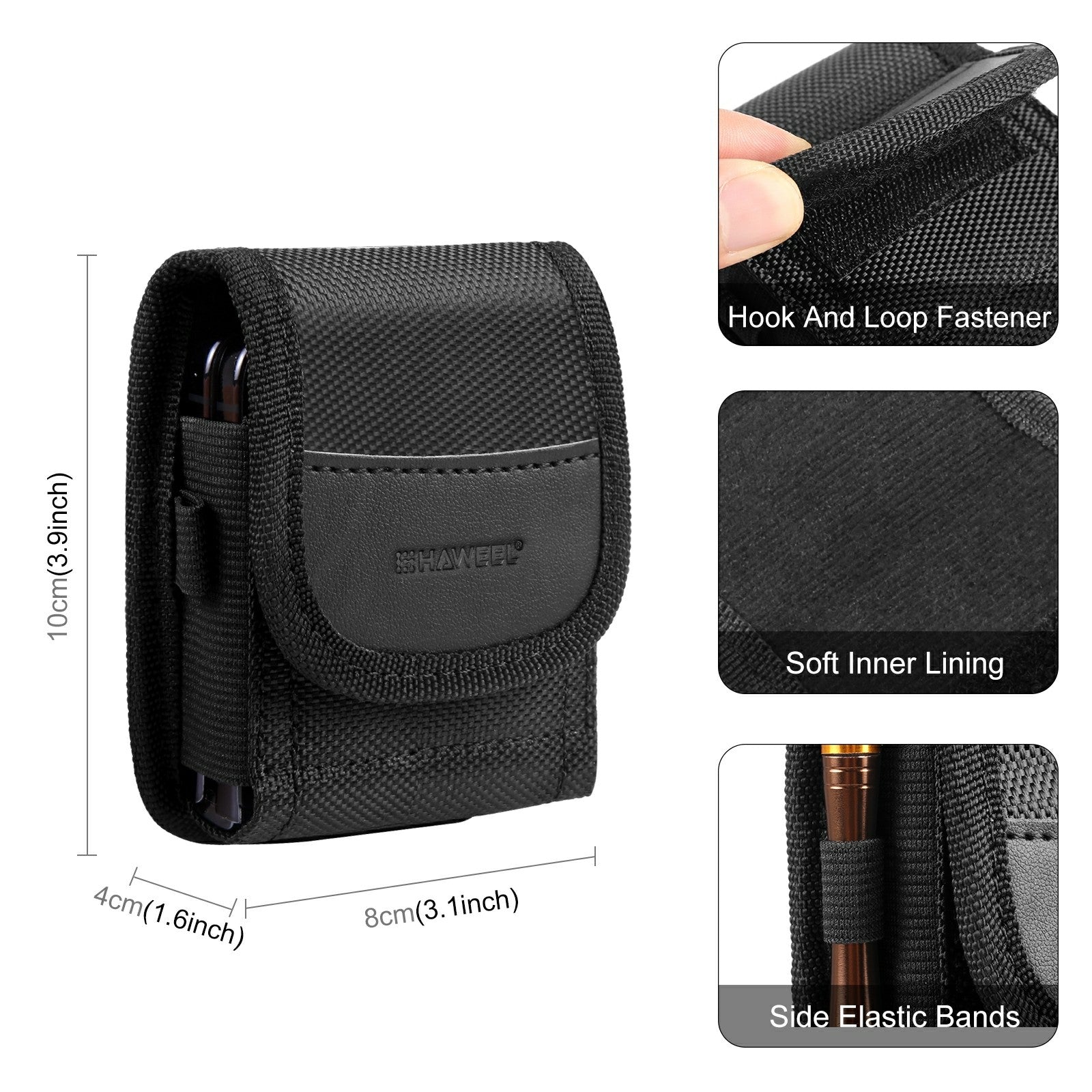 HAWEEL HWL2142B Waist Bag for Phone Belt Pouch Holster Outdoor Tool Bag HAWEEL HWL2142B Waist Bag for Phone Belt Pouch Holster Outdoor Tool Bag